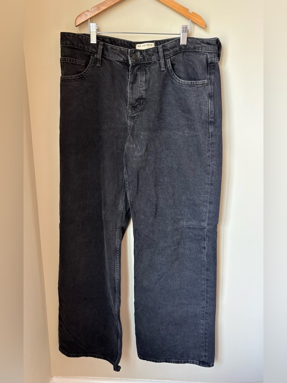 Free People We The Free Tinsley Baggy High-Rise Straight Leg Jeans